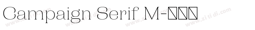 Campaign Serif M字体转换